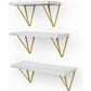 Myfurnideal 3 Sets Floating Shelves Wall Mounted Shelves for Bedroom, Living Room, Bathroom, Kitchen - Walmart.com