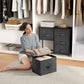 5 Drawer Dresser Fabric Storage Tower with Wood Top Organizer Unit for Closet, Hallway, Entryway, Nursery Room, Bedroom, Living Room - Walmart.com
