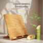 Myfurnideal Bamboo Book Stand Foldable Reading Book Holder Cookbook Book Holder with 5 Adjustable Height for Textbook, Receipe, Music Books, Tablet, Ipad - Walmart.com