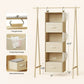 6-Shelf Hanging Closet Organizer Hanging Shelves for Closet with 3 Removable Drawers & Side Pockets, 12'' x 12'' x 43.3'' - Walmart.com