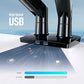 Myfurnideal Dual Monitor Stand for 13 to 35 inch Screen Height Adjustable Dual Monitor Mount with USB, Each Arm Hold up to 26.4lbs - Walmart.com