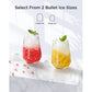 Portable Ice Makers Countertop, 9pcs/6min, 26lbs/24h, w/ 2 Sizes Bullet-Shaped Ice, Self-Cleaning, w/Scoop & Basket for Home, Kitchen, Office, Bar, Party, Bronze - Walmart.com