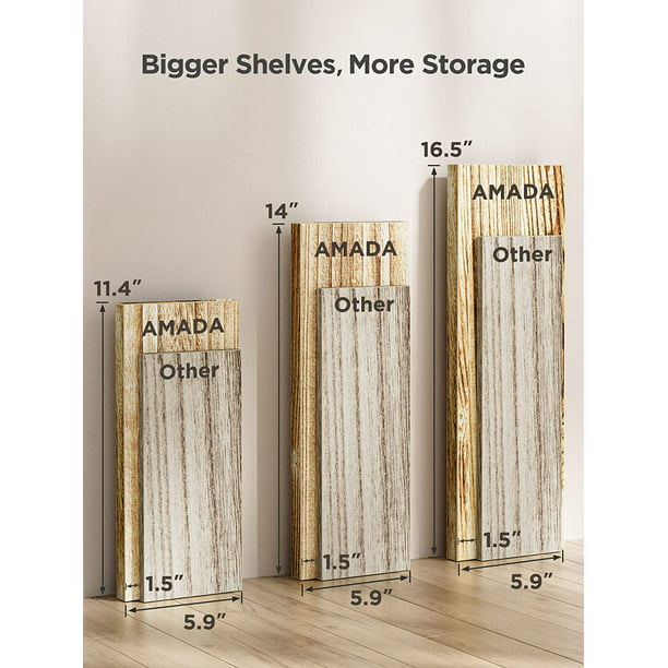 Myfurnideal 3 Sets Floating Shelves Wall Mounted Shelves for Bedroom, Bathroom, Living Room, Kitchen, Laundry Room Storage & Decoration - Walmart.com