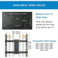 Myfurnideal Corner TV Wall Mount Bracket Full Motion Articulating TV Mount for 26-60 inch LED, LCD Flat Curved Screen TVs, Holds up to 99 lbs, Max 400x400 - Walmart.com