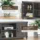 Console Cabinet for 65 Inch TVs with Media Shelves TV Stand Entertainment Center for Soundbar Barn Door TV Stand with Storage for Living Room - Walmart.com