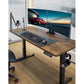 Electric Standing Desk 63x 28 Inches Height Adjustable Sit Stand up Desk Memory Computer Home Office Desk, Vintage Brown - Walmart.com