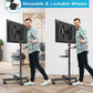 Mobile TV Stand for 23-60 Inch Screen TVs Tilt TV Cart with Shelf for Home Office, Holds up to 88Lbs, Max 400x400 mm - Walmart.com