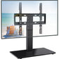 Universal Swivel TV Stand for 26-55 inch TVs Height Adjustable Table Top TV Mount Stand with Tempered Glass Base, Max 400x400mm, Hold up to 88lbs - Walmart.com