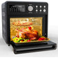 16 Quart Air Fryer 21-in-1 Air Fryer Toaster Oven Combo with Recipe, 1600W, Black - Walmart.com
