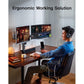 Myfurnideal Dual Monitor Stand Mount for 17-32 Inch Height Computer Screen Adjustable Gas Spring Double Arm Monitor Mount Desk Stand with Clamp - Walmart.com