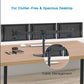 Myfurnideal Triple Monitor Stand for three 13" to 24" Monitors Desk Stand with Fully Adjustable Arms, Hold up to 22 lbs - Walmart.com