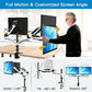 Myfurnideal Dual Monitor Arm Stand for Two 13 to 27 Inch Flat with Height Adjustable Dual Gas Spring Desktop Mount with Clips - Walmart.com