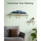 Myfurnideal 3 Sets Floating Shelves Wall Mounted Shelves for Bedroom, Living Room, Bathroom, Kitchen - Walmart.com