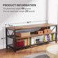 Myfurnideal TV Stand for 60" TV 3-Tier Entertainment Center with Storage for Living Room, Rustic Brown - Walmart.com