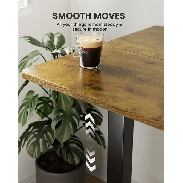 Electric Standing Desk 63x 28 Inches Height Adjustable Sit Stand up Desk Memory Computer Home Office Desk, Vintage Brown - Walmart.com