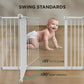 30" Height Baby Gate 29.1" to 47.6" Extra Wide Dog Gate with 2.8/5.5/8.3 Inch Extension kit for Stairs, Hallways, Bedrooms, White - Walmart.com