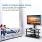 Swivel Floor TV Stand for 32-75 Inch TVs Height Adjustable Universal Corner TV Floor Stand with Storage and Cable Management, Max 600x400mm, Hold up to 110lbs - Walmart.com