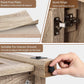 Console Cabinet for 65 Inch TVs with Media Shelves TV Stand Entertainment Center for Soundbar Barn Door TV Stand with Storage for Living Room - Walmart.com