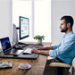 Adjustable Height Standing Desk Converter 28 Inch Wide Stand Up Desktop Riser for Home Office, Hold up to 22lbs - Walmart.com