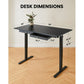 Electric Standing Desk with Drawer 55 x 28 Inches Height Adjustable Sit Stand up Desk Memory Computer Home Office Desk - Walmart.com