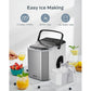 Countertop Ice Maker Machine with Handle, 9pcs/6min, 26lbs/24h, W/2 Sizes Bullet-Shaped Ice, W/Scoop & Basket, Self-Cleaning, Silver - Walmart.com