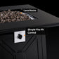 32" Gas Fire Pits Table 2 in 1 Propane Fire Pit W/ Lid and Lava Rock for Outside, 50,000 BTU, Black - Walmart.com
