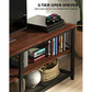 Myfurnideal TV Stand for 60" TV 3-Tier Media Console Table with Storage for Living Room, Cherry - Walmart.com