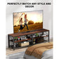 Myfurnideal TV Stand for 60" TV 3-Tier Media Console Table with Storage for Living Room, Cherry - Walmart.com