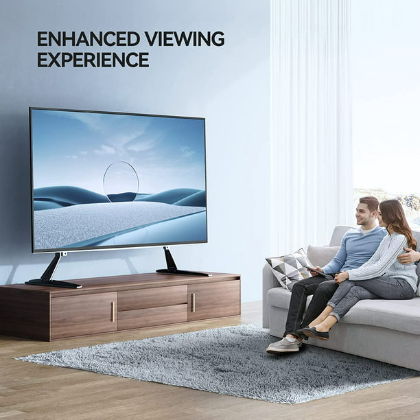 Myfurnideal Universal Table Top TV Stand for 22 - 65 Inch TVs with Height Adjustable Leg Stand, Holds up to 110 lbs, Max 800x500mm - Walmart.com