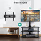 Swivel Floor TV Stand with 3 Storage Shelves for 32-65 inch TVs Height Adjustable Corner TV Stand w/Cable Management, Max 600x400mm, Hold up to 110lbs - Walmart.com