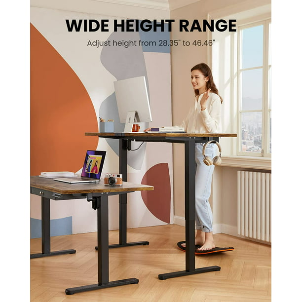Electric Standing Desk with Drawer 55 x 28 Inches Height Adjustable Sit Stand up Desk Memory Computer Home Office Desk - Walmart.com