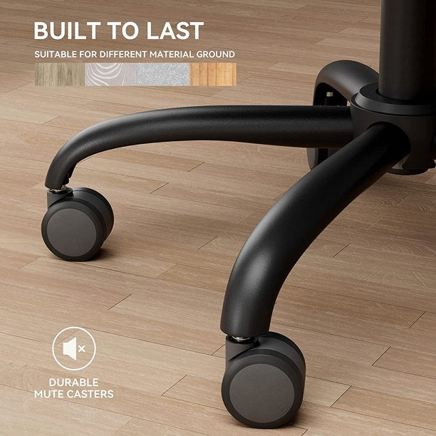 Ergonomic Office Chair with Lumbar Support, Adjustable Armrest, Backrest and Headrest, Black - Walmart.com