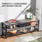 Myfurnideal TV Stand for 60" TV 3-Tier Entertainment Center with Storage for Living Room, Oak Grey - Walmart.com