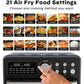 16 Quart Air Fryer 21-in-1 Air Fryer Toaster Oven Combo with Recipe, 1600W, Black - Walmart.com