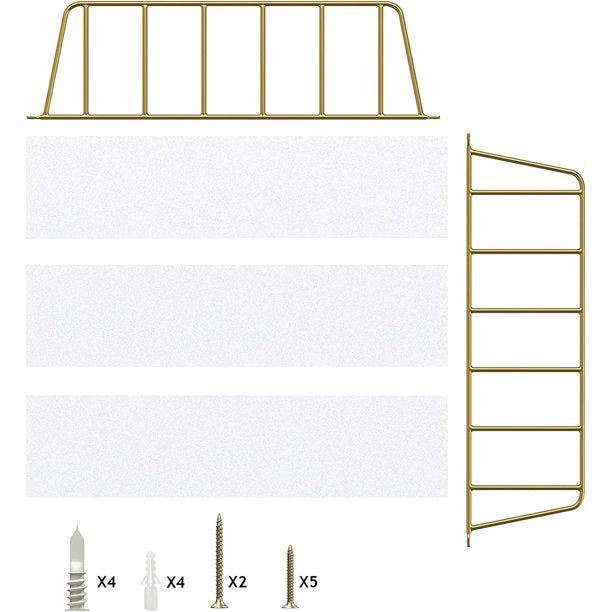 Myfurnideal Floating Shelf Adjustable Wall Mounted Shelves with 3 Panels for Living Room, Bedroom, Bathroom, Kitchen - Walmart.com