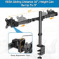 Myfurnideal Dual Monitor Stand for 17-32 inch LCD Screen Adjustable Monitor Mount with Swivel and Tilt, Hold up to 26lbs - Walmart.com