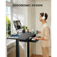 Electric Standing Desk with Keyboard Tray 55 x 28 Inches Height Adjustable Sit Stand up Desk Memory Computer Home Office Desk - Walmart.com