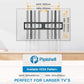 Fixed TV Wall Mount Bracket for 42-90 Inch Curved Screen TVs Hold up to 132lbs, Max 800x600mm, Fits 16", 18", 24" Wood Studs - Walmart.com