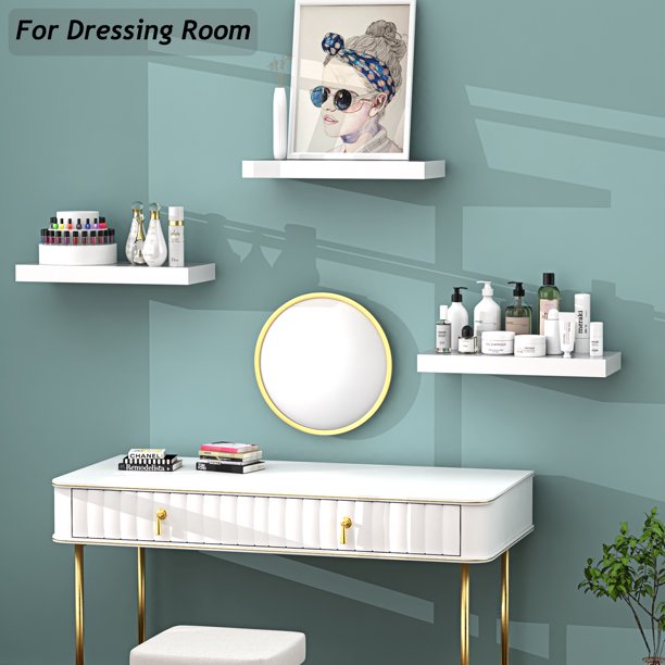 Myfurnideal 3 Packs Floating Shelves with Invisible Brackets Wall Mounted Shelves for Bedroom, Bathroom, Living Room, Kitchen - Walmart.com
