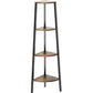 Myfurnideal 4 Tier Corner Shelf Standing Corner Display Rack for Bedroom, Living Room, Office, Kitchen, Rustic Brown - Walmart.com