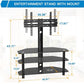 Swivel Floor TV Stand for 32-75 Inch TVs Height Adjustable Universal Corner TV Floor Stand with Storage and Cable Management, Max 600x400mm, Hold up to 110lbs - Walmart.com