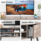 TV Console Table with Storage for 55 inch TV Retro Wood TV Stand & Entertainment Center for Living Room Bedroom - Walmart.com