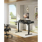 Height Adjustable Electric Standing Desk with Monitor Stand, 2 Drawers and Storage Shelf 48x24 Inches Sit Stand Up Desk, Black - Walmart.com
