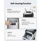 Ice Makers Countertop, 24pcs/13min, 45lbs/24h, 2 Ways to Add Water, Self-Cleaning, w/Scoop & Basket for Home, Kitchen, Office, Bar, Party - Walmart.com