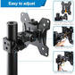 Single Monitor Stand Mount, Height Adjustable Stand Fits 13" to 32" Screen