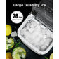 Ice Makers Portable Countertop, 26lbs/24h, 9pcs/6min, w/ 2 Sizes Bullet-Shaped Ice, Self-Cleaning, w/Scoop & Basket for Home, Kitchen, Office, Bar - Walmart.com