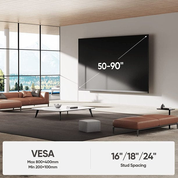 Myfurnideal Full Motion TV Wall Mount for Most 50-90 inch Flat Curved Screen TV Mount Bracket with Dual Articulating Arms, Hold up to 132 lbs - Walmart.com