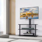 Swivel Floor TV Stand with 3 Storage Shelves for 32-65 inch TVs Height Adjustable Corner TV Stand w/Cable Management, Max 600x400mm, Hold up to 110lbs - Walmart.com