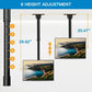 Ceiling TV Mount for 26-65 inch TVs Hanging Full Motion TV Mount Bracket, Holds up to 110lbs, Max 400x400mm