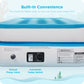 16" Twin Air Mattress with Built-in Pump and Carrying Bag, Blue - Walmart.com